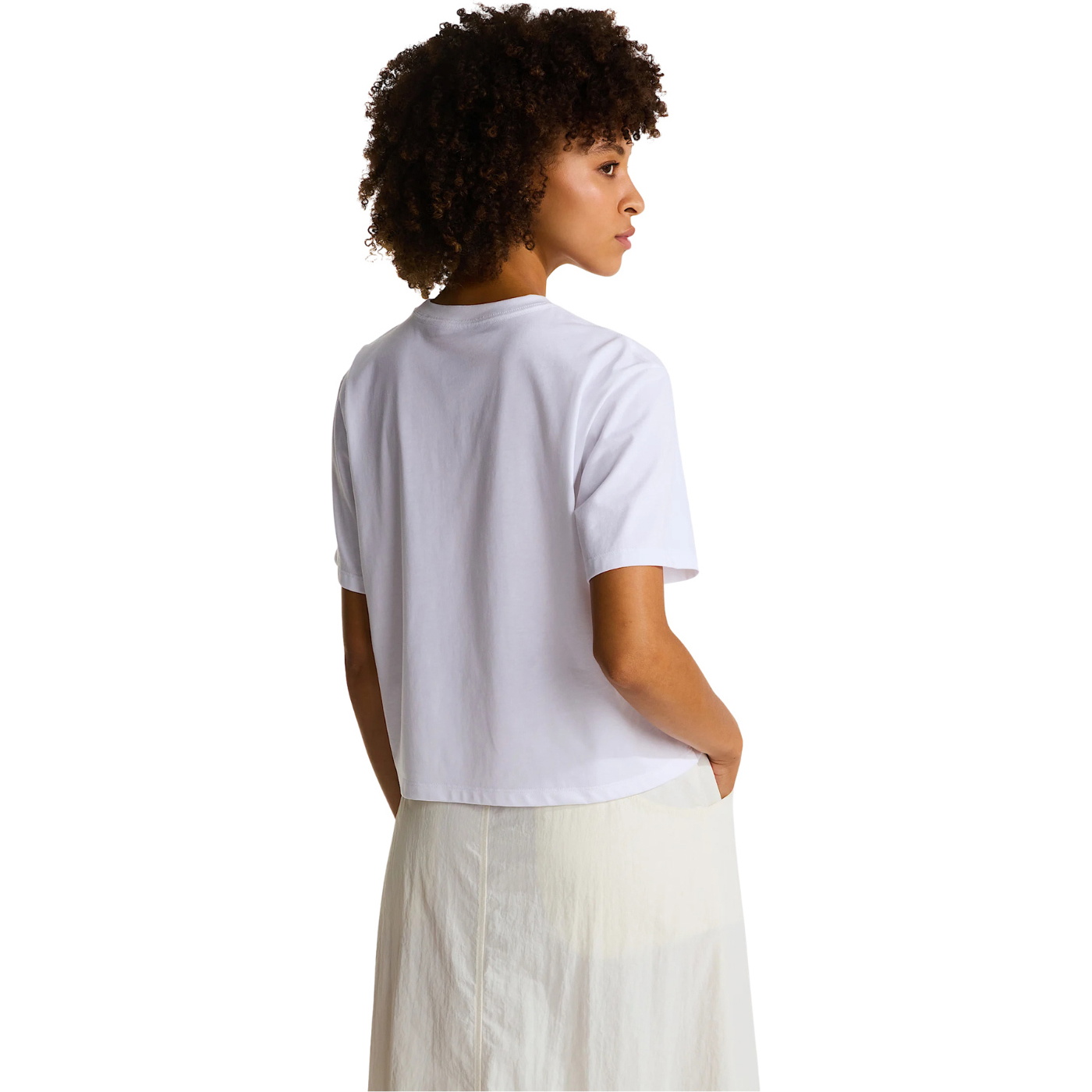 2026 The North Face Womens Evo Crop T-Shirt NF0A8FDH - White